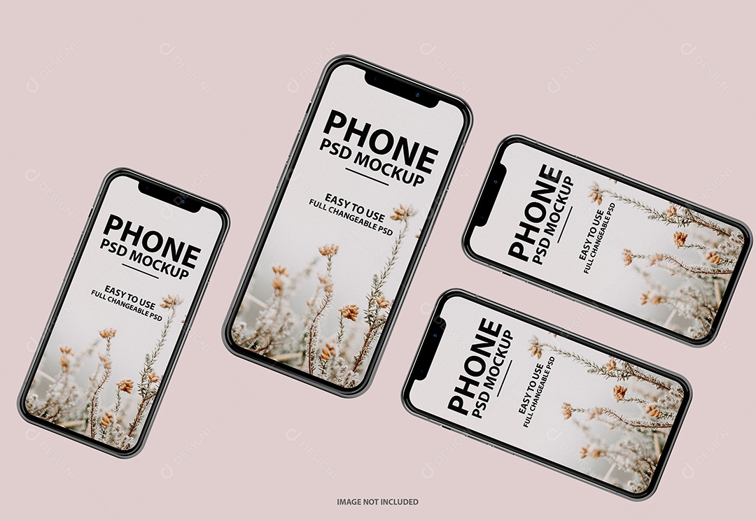 Mockup Phone Logotipo PSD Editável