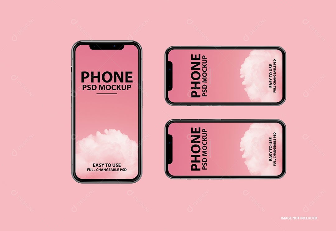 Mockup Phone Logotipo PSD Editável