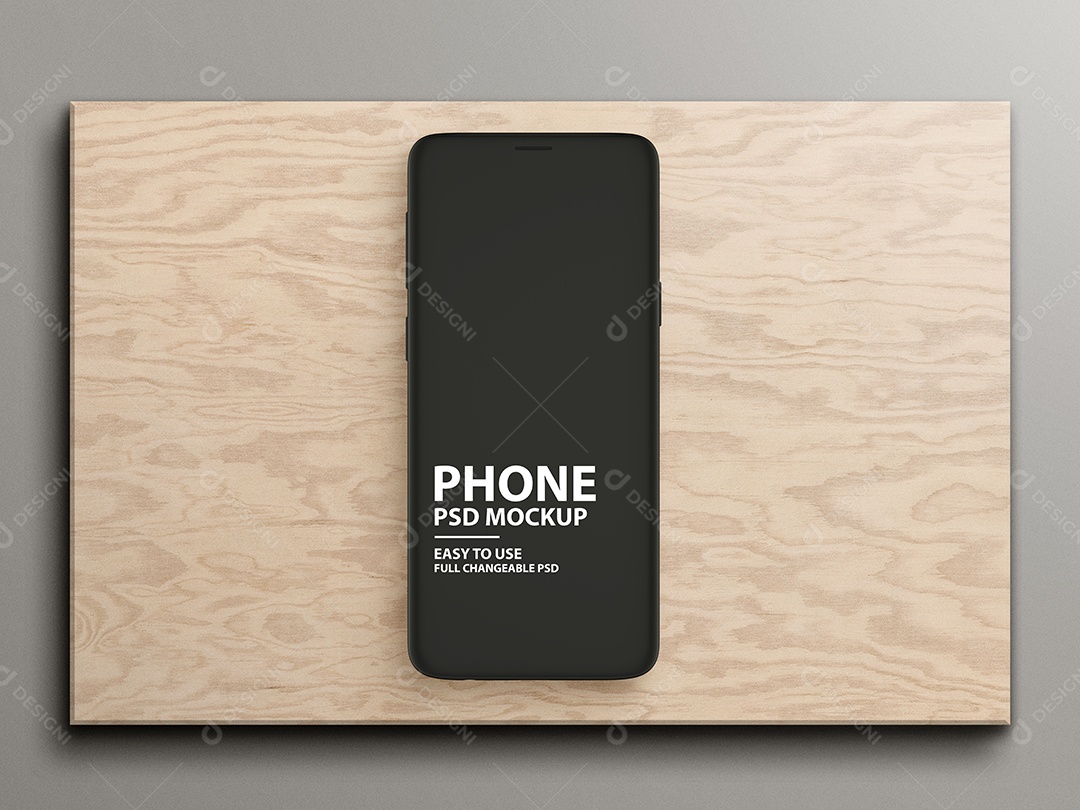 Mockup Phone Logotipo PSD Editável