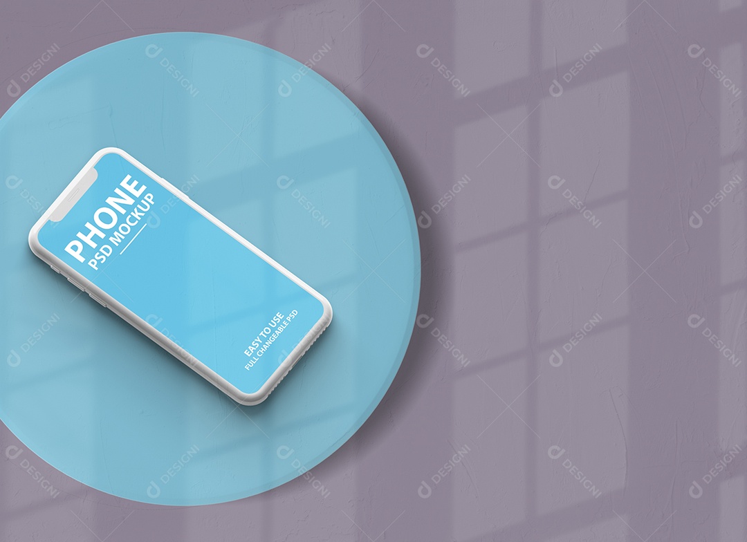 Mockup Phone Logotipo PSD Editável