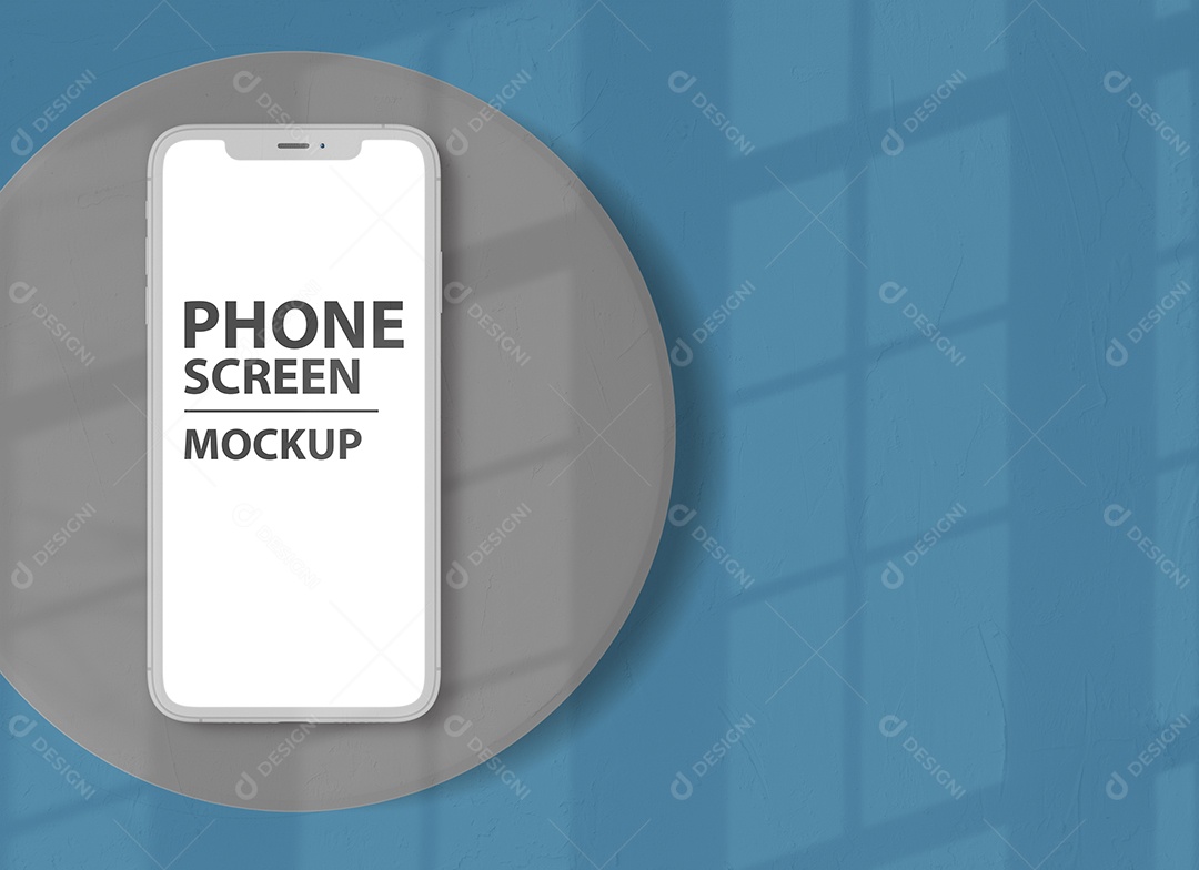 Mockup Phone Logotipo PSD Editável