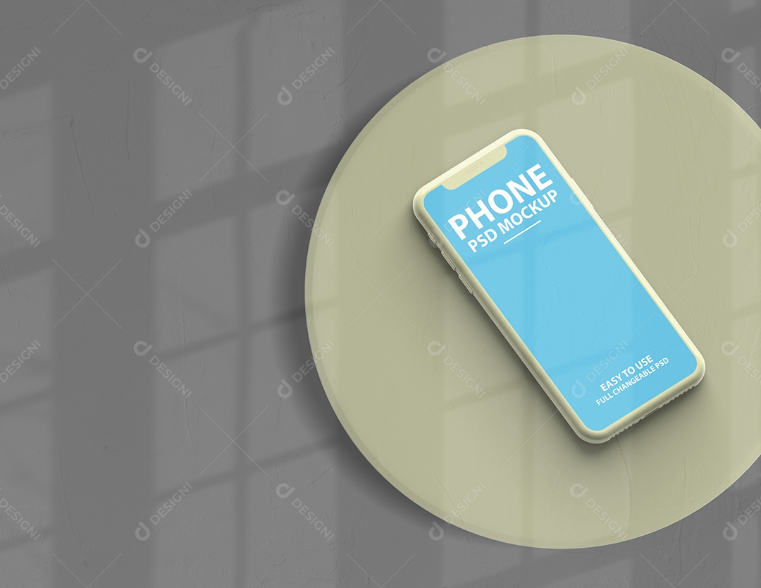 Mockup Phone Logotipo PSD Editável