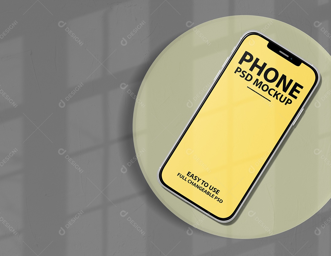 Mockup Phone Logotipo PSD Editável