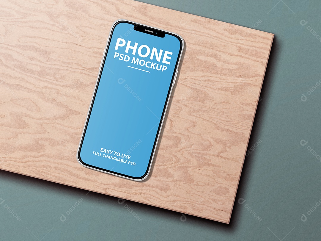 Mockup Phone Logotipo PSD Editável