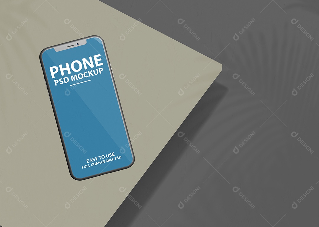 Mockup Phone Logotipo PSD Editável