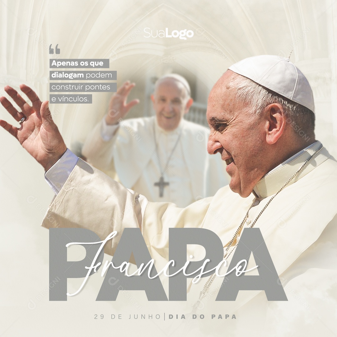 Social Media 29 De Junho Dia Do Papa PSD Editável