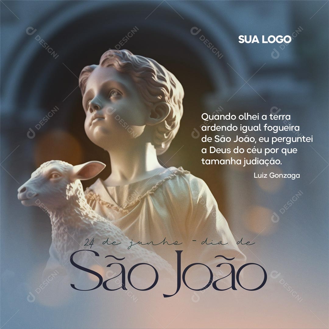 24 de Junho Dia de São João Social Media PSD Editável