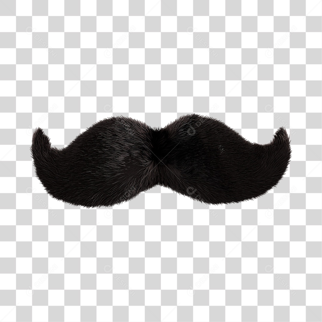 Bigode Dia dos Pais PNG transparente