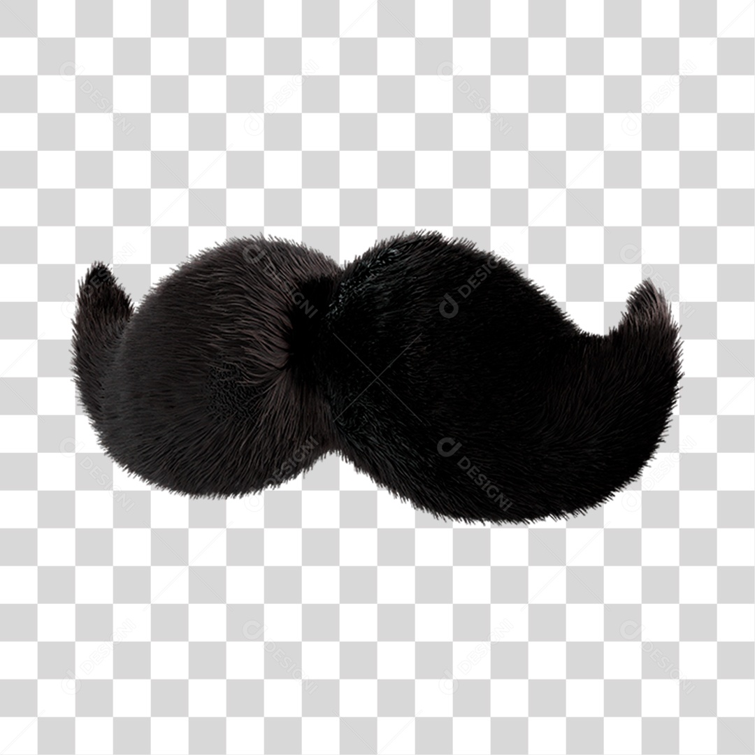 Bigode Dia dos Pais PNG transparente