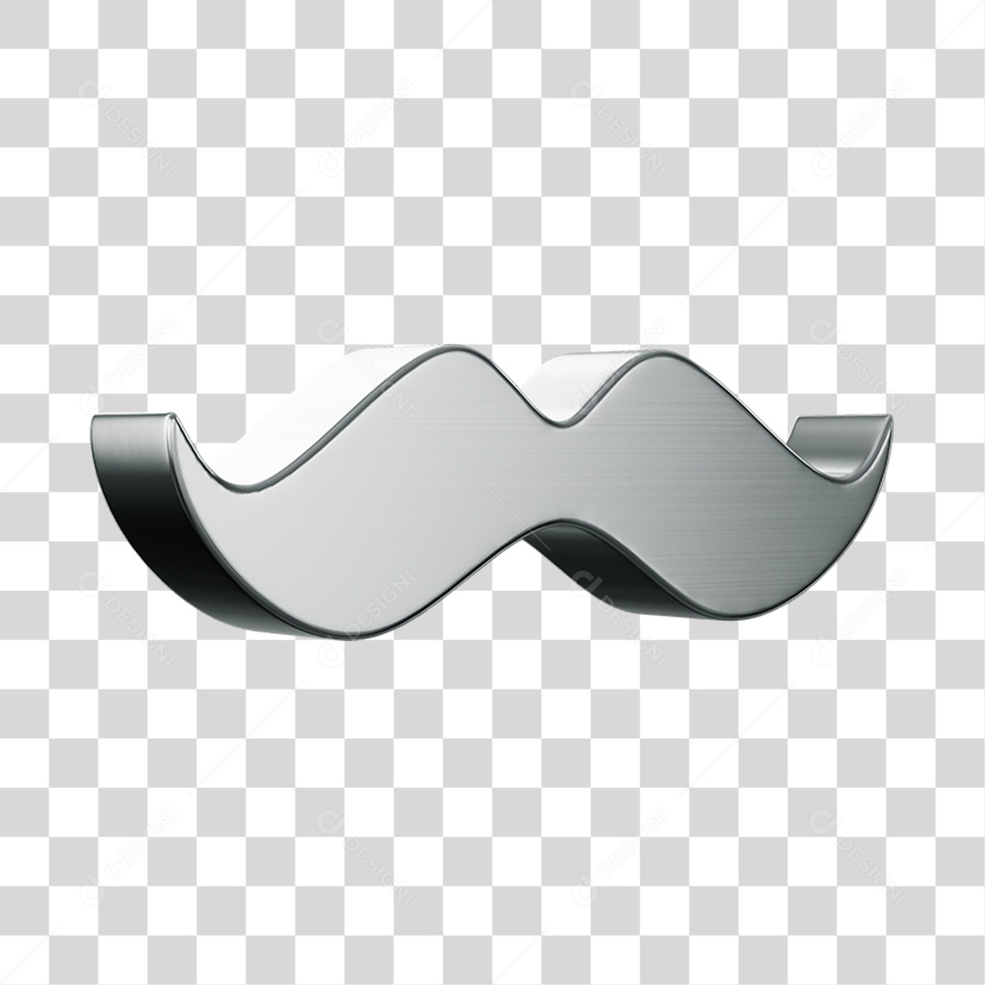 Bigode Dia dos Pais PNG transparente