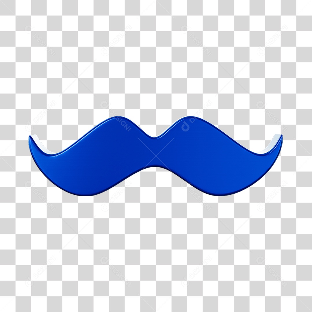 Bigode Dia dos Pais PNG transparente