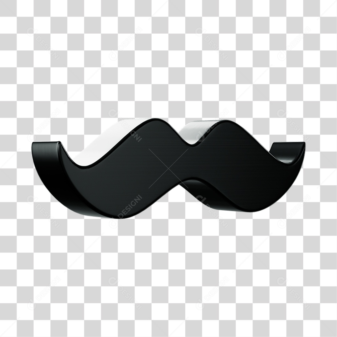 Bigode Dia dos Pais PNG transparente