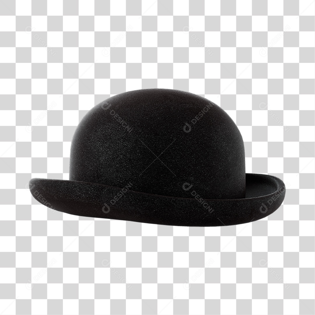 Chapéu Preto Elemento 3D Do Dia Dos Pais PNG Transparente