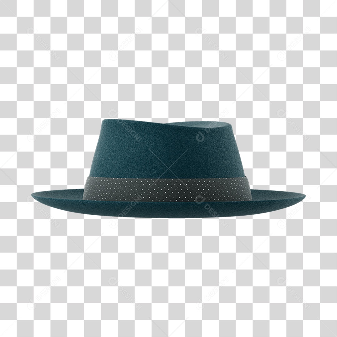 Chapéu Elemento 3D Do Dia Dos Pais PNG Transparente