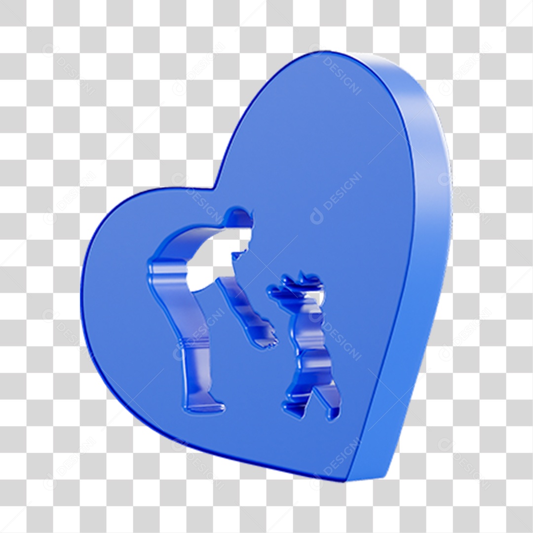 Emoji Filho Correndo Para Pai Elemento 3D PNG Transparente