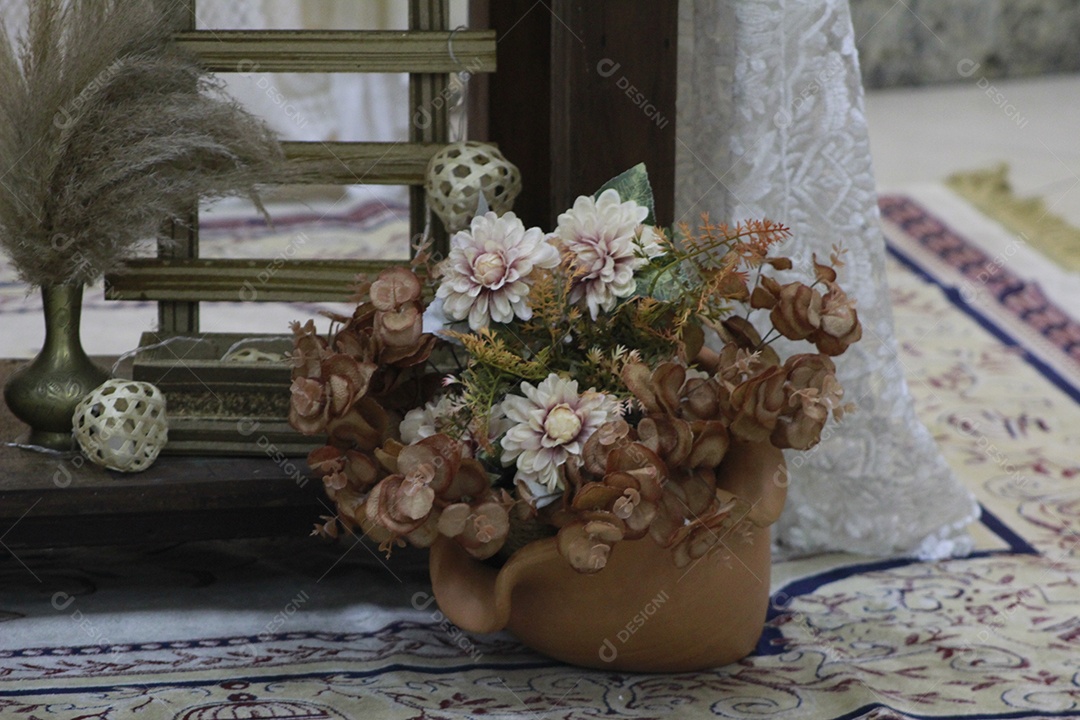Vaso de flor decorativo