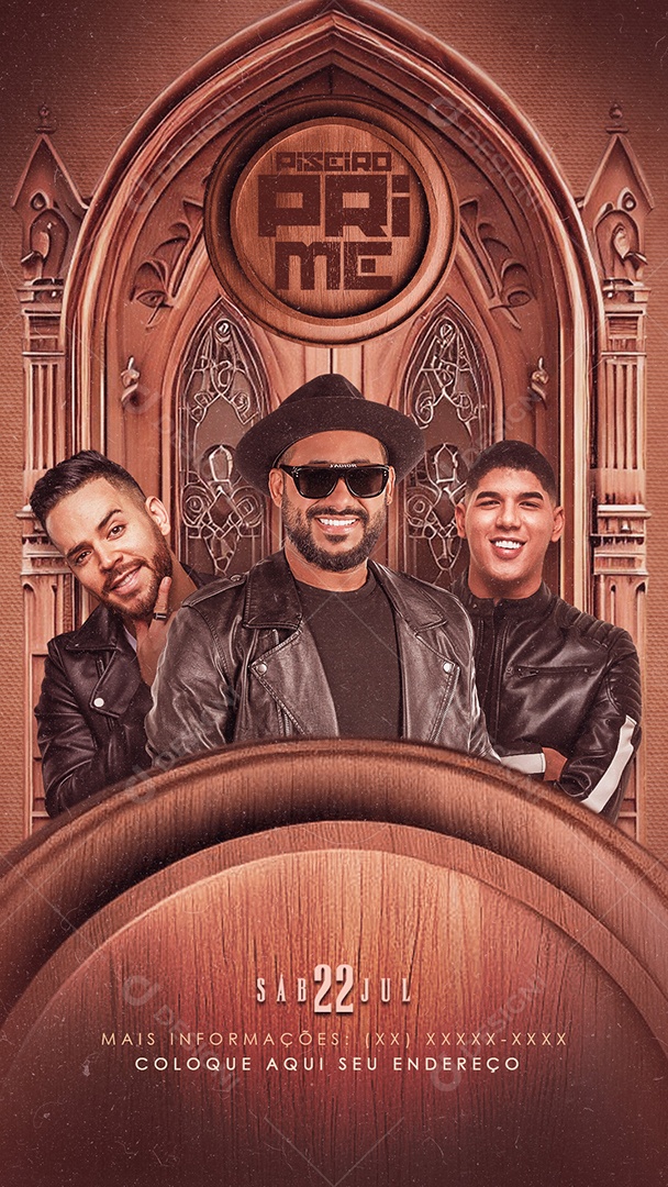 Flyer Story Piseiro Prime Social Media PSD Editável