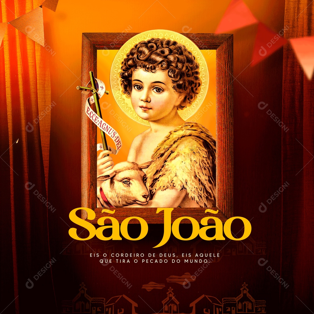 Dia de São João 24 de Junho Social Media PSD Editável
