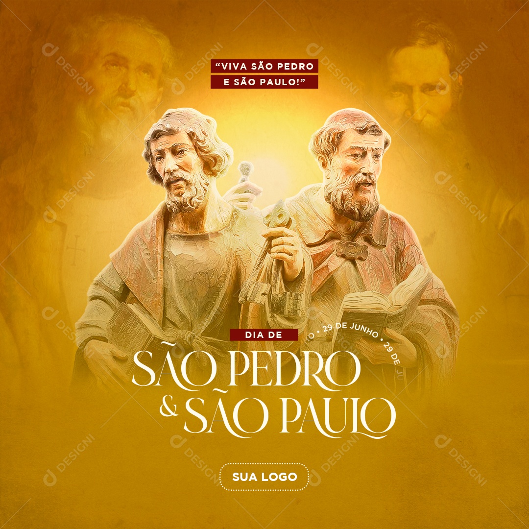 Social Media Dia De São Pedro & São Paulo 29 De Junho PSD Editável