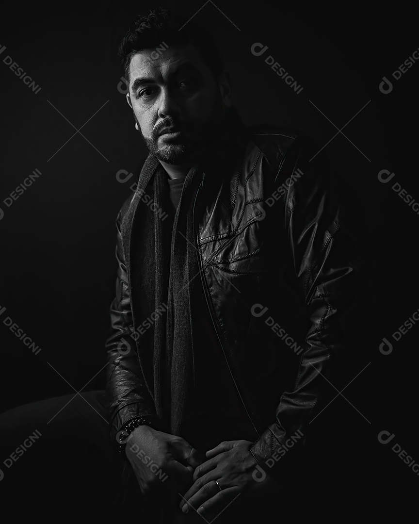 Homem de meia idade bonito posando para foto