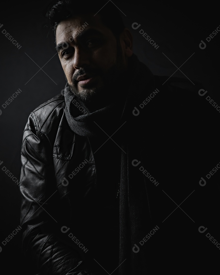 Homem de meia idade bonito posando para foto