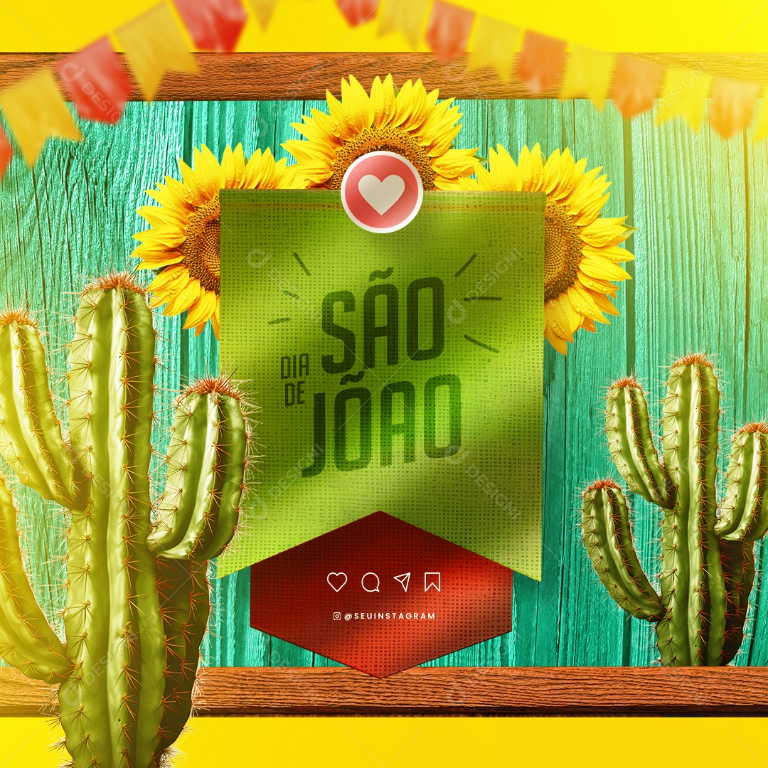 Dia De São João 24 De Junho Social Media PSD Editável