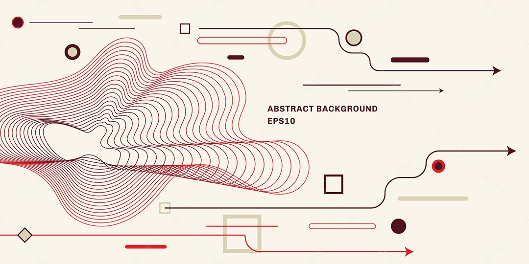 Background Geométrico Abstrato Com Estilo Minimalista Vetor EPS