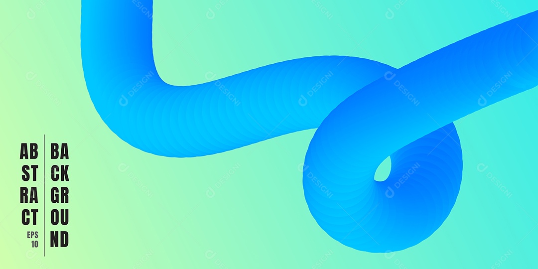 Background Onda Azul Fluida Vetor EPS