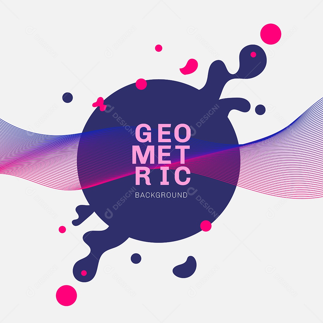 Background Círculos Formas Geométricas Vetor EPS