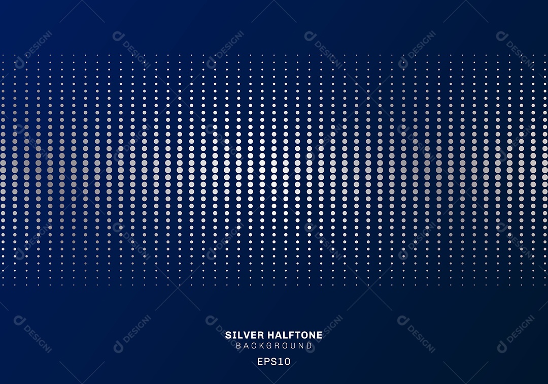 Background Azul Com Pontos Brancos Vetor EPS