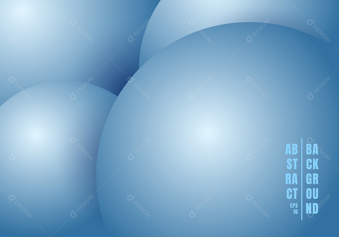 Background Círculos Azuis Vetor EPS