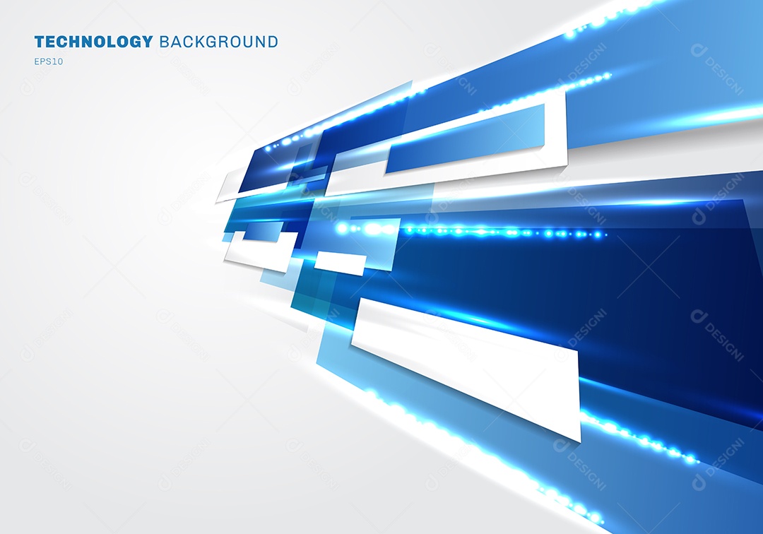 Background Retângulos Azuis Abstratos Vetor EPS