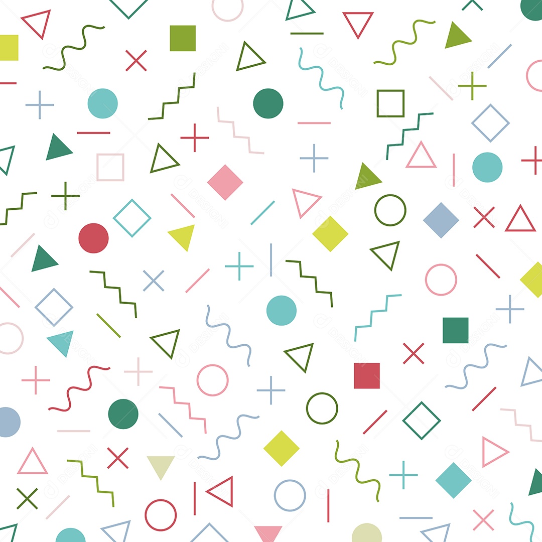 Background Com Elementos Geométricos Vetor EPS