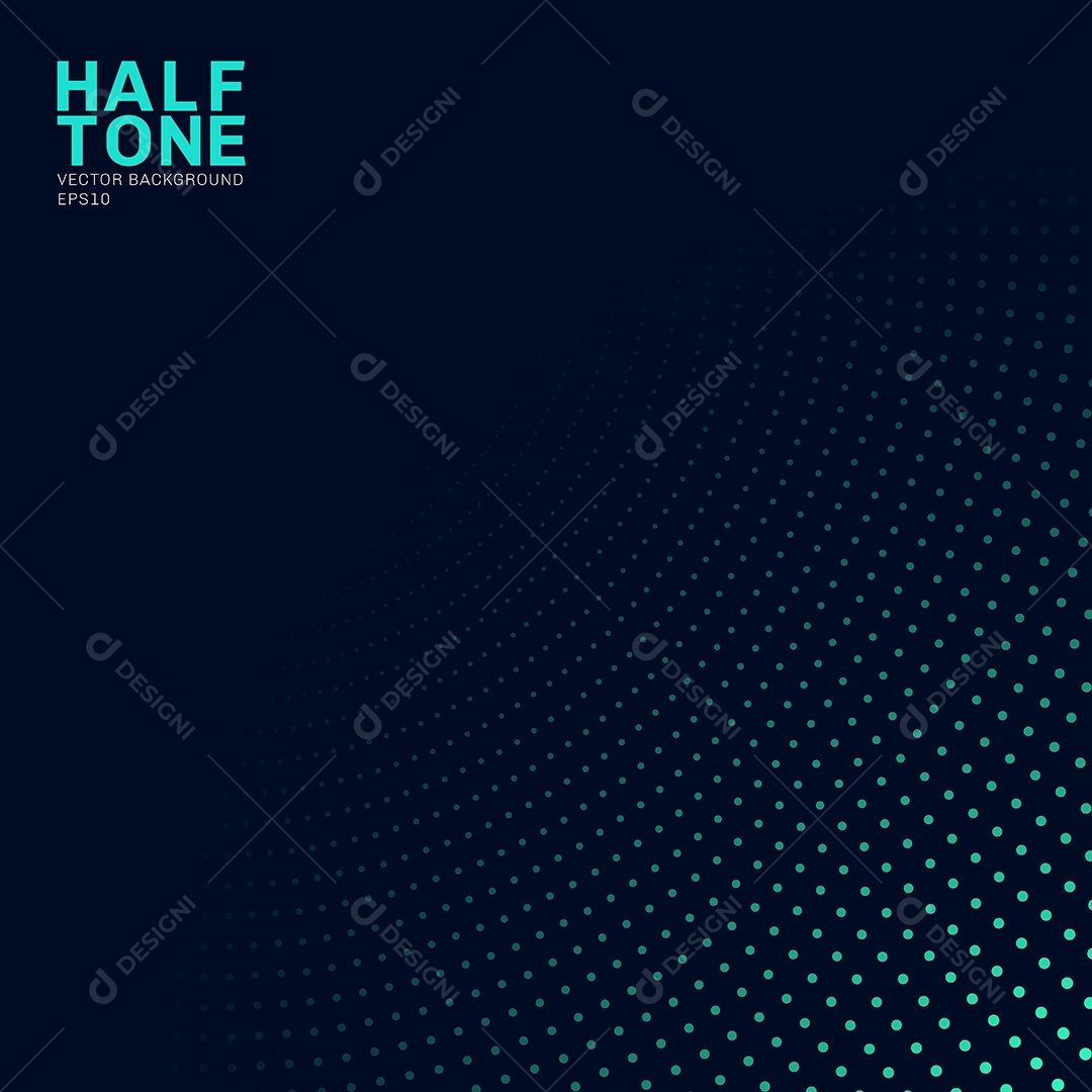 Background Preto Com Pontos Verdes Vetor EPS