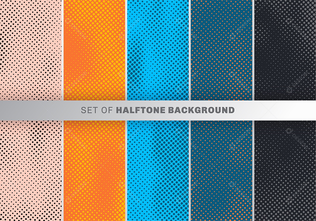 Conjunto De Padrão Abstrato Vetor EPS