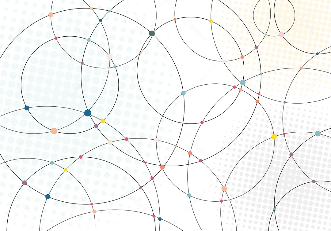 Background Círculos E Linhas Vetor EPS