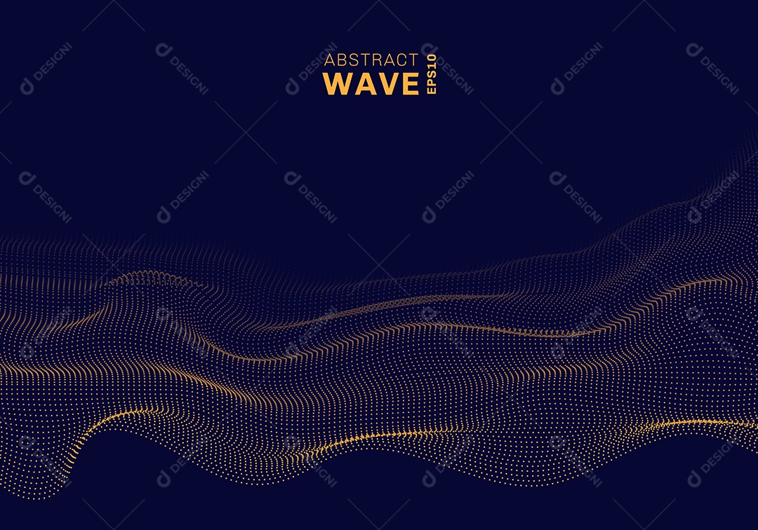 Background Preto Linhas Onduladas Vetor EPS