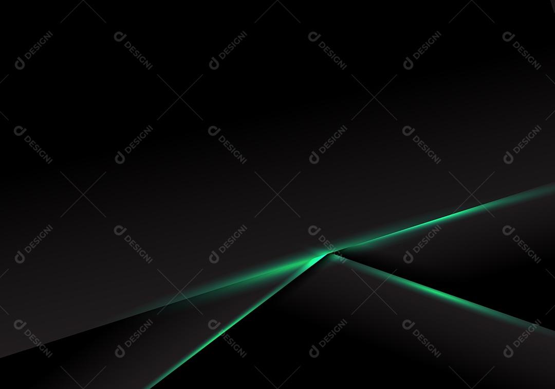 Background Preto Com Luinhas Verdes Abstratas Vetor EPS