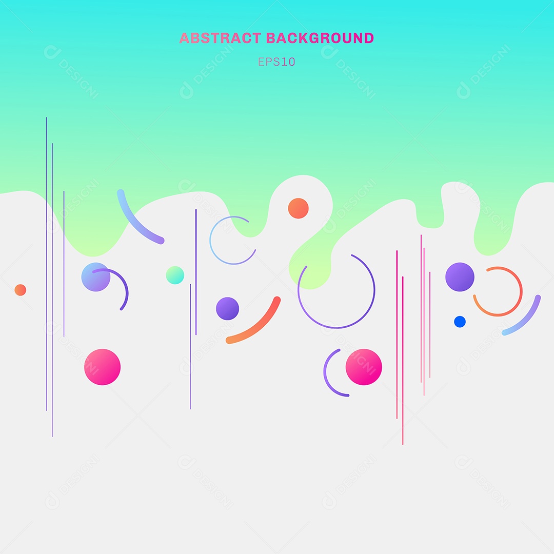 Background Abstrata Cor Vibrante Círculos Respingos Vetor EPS