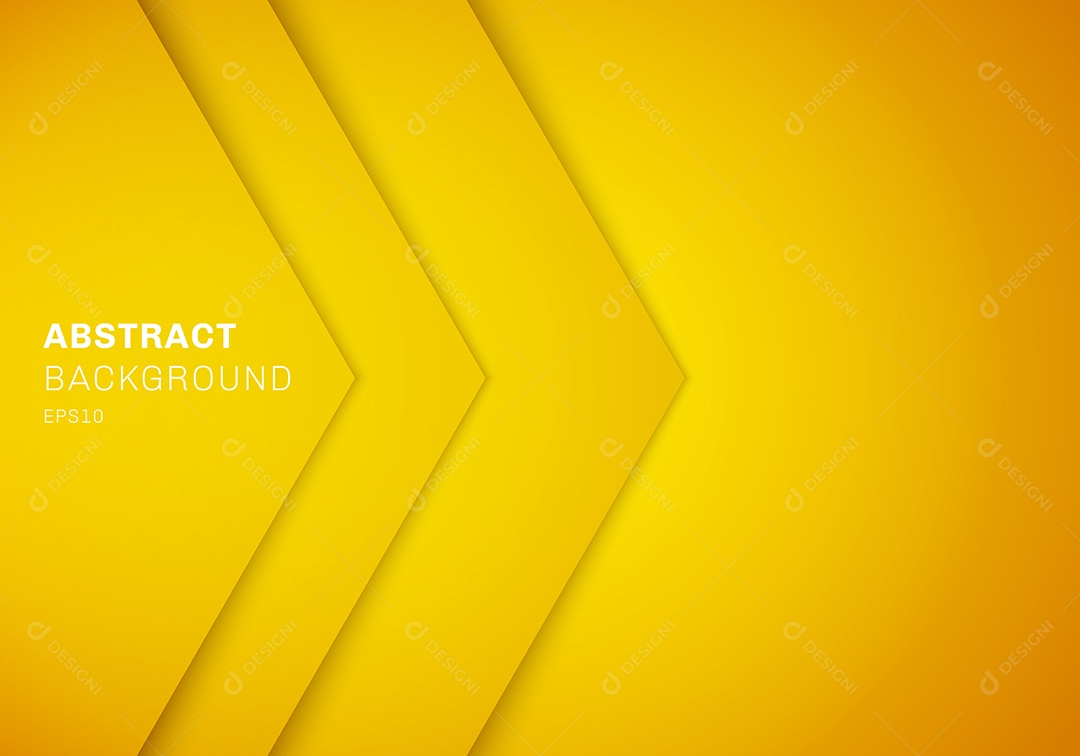 Background Amarelo Em Forma De Seta Vetor EPS