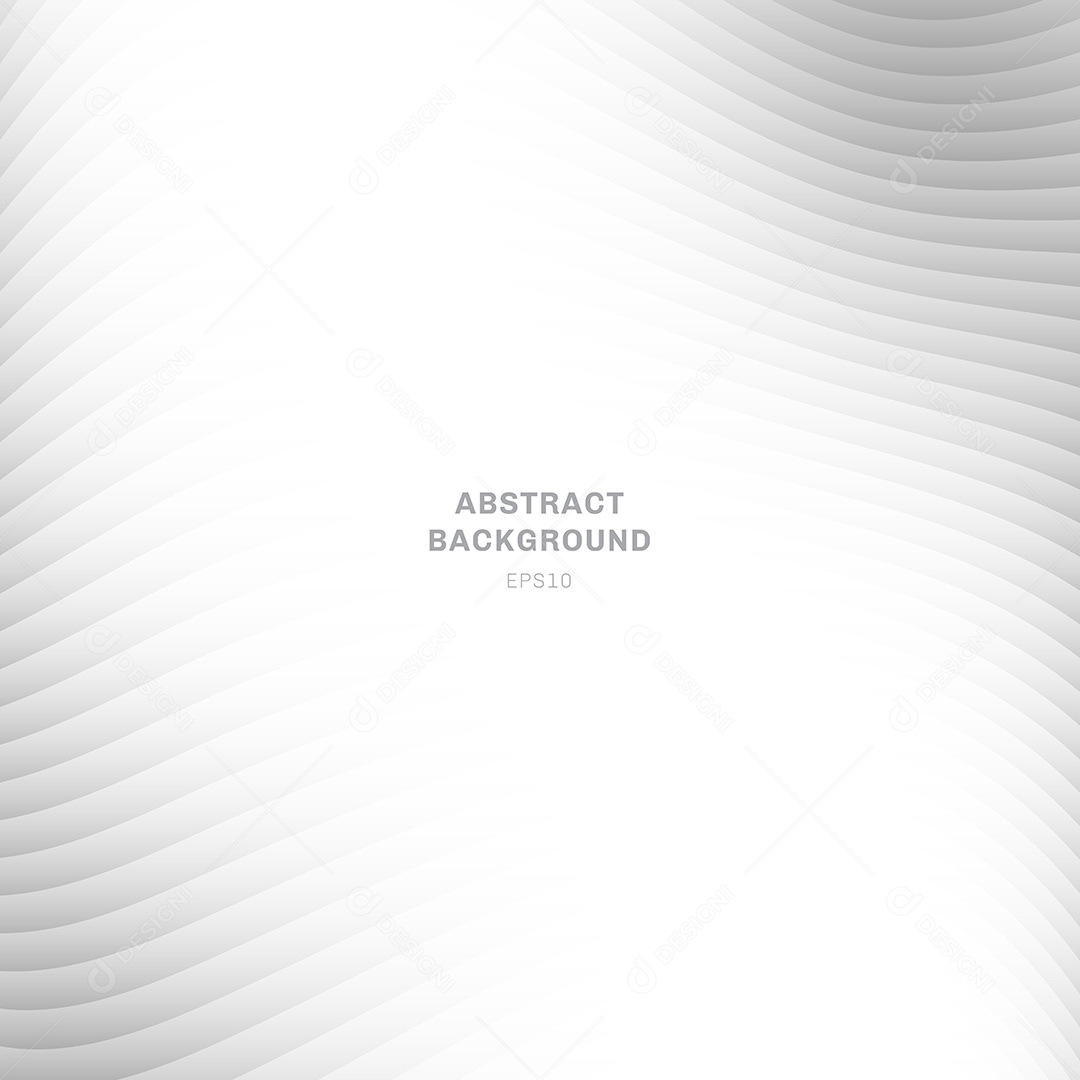 Background Curva de Onda Abstrata Listrada Vetor EPS