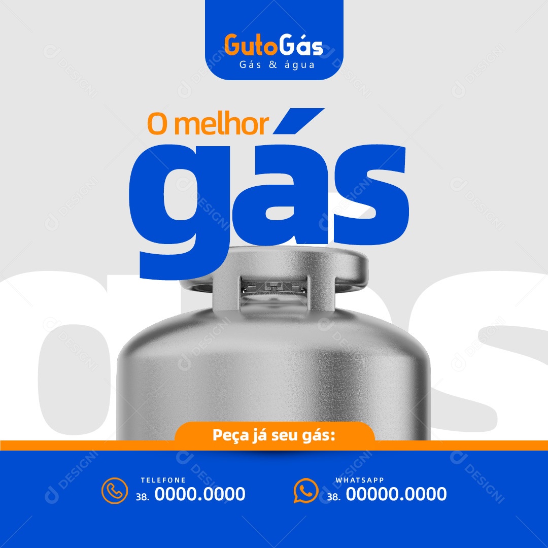 Distribuidora de Gás & Água Social Media PSD Editável