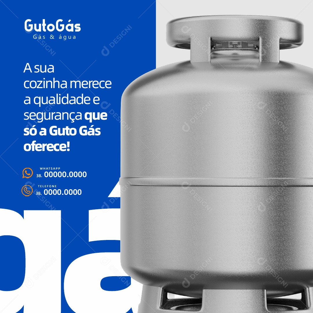 Distribuidora de Gás & Água Social Media PSD Editável