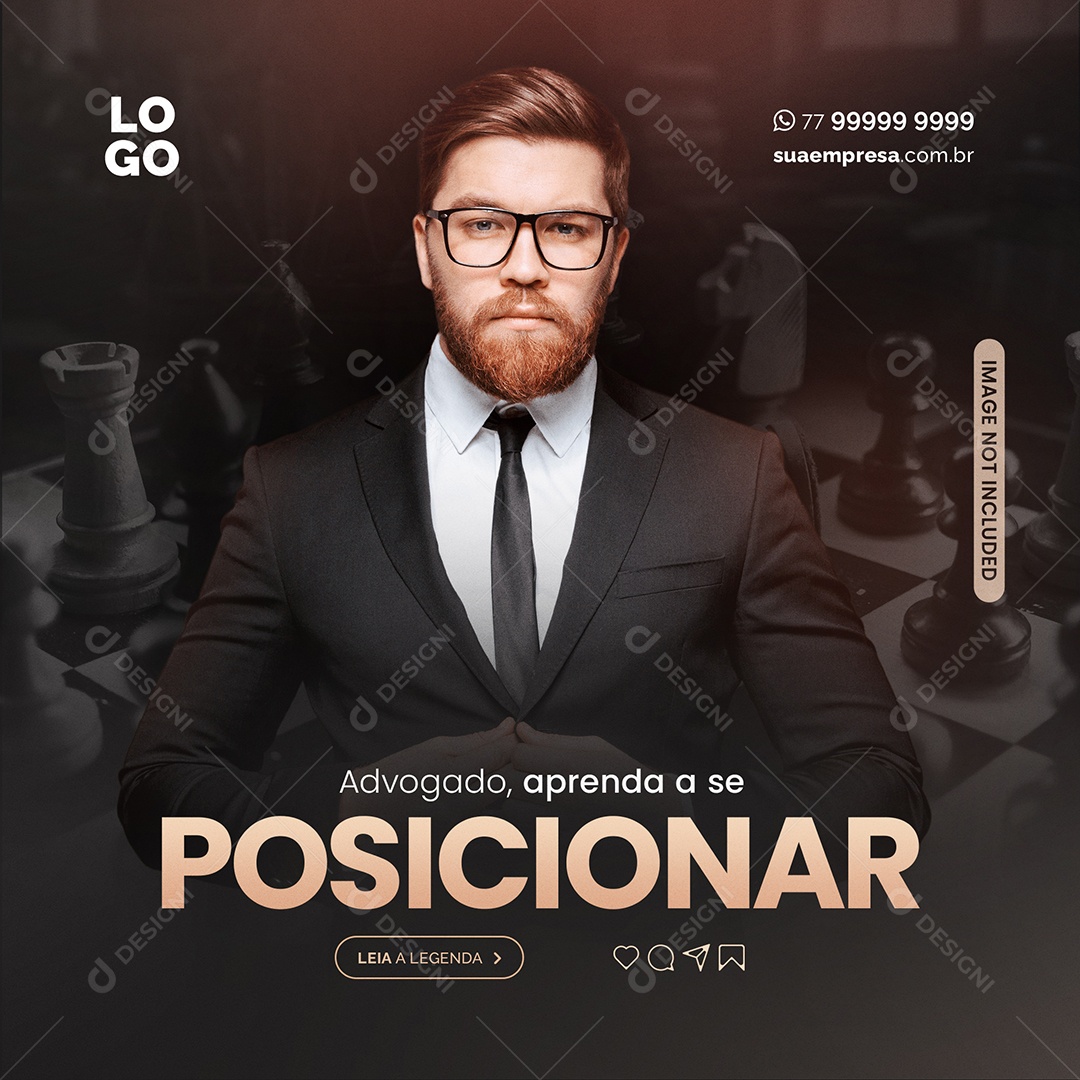 Lawyer: Learn to Position Yourself | Social Media Editable PSD