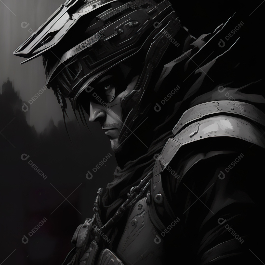 Imagem realista de motoqueiro