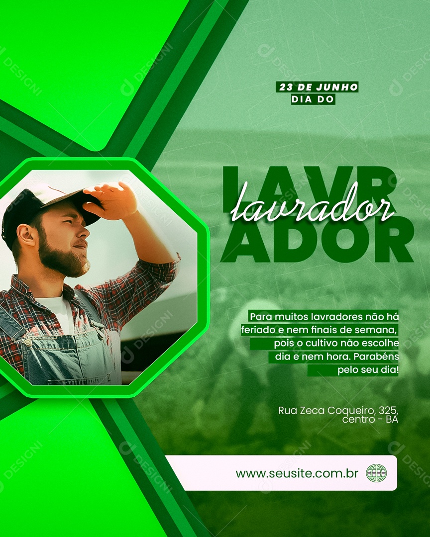 Social Media Dia Do Lavrador 23 De Junho PSD Editável