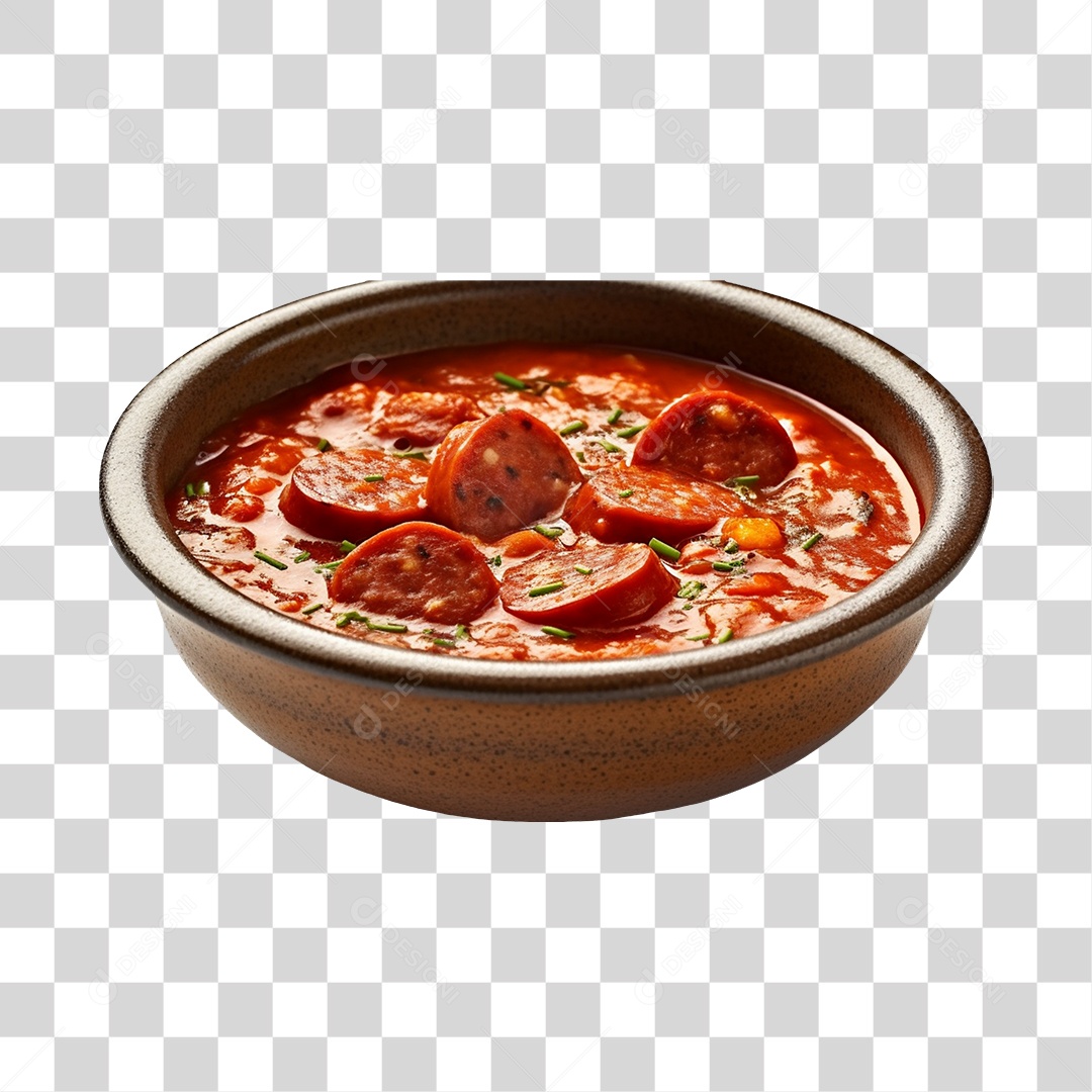 Caldo saboroso sobre uma tigela branca PNG Transparente
