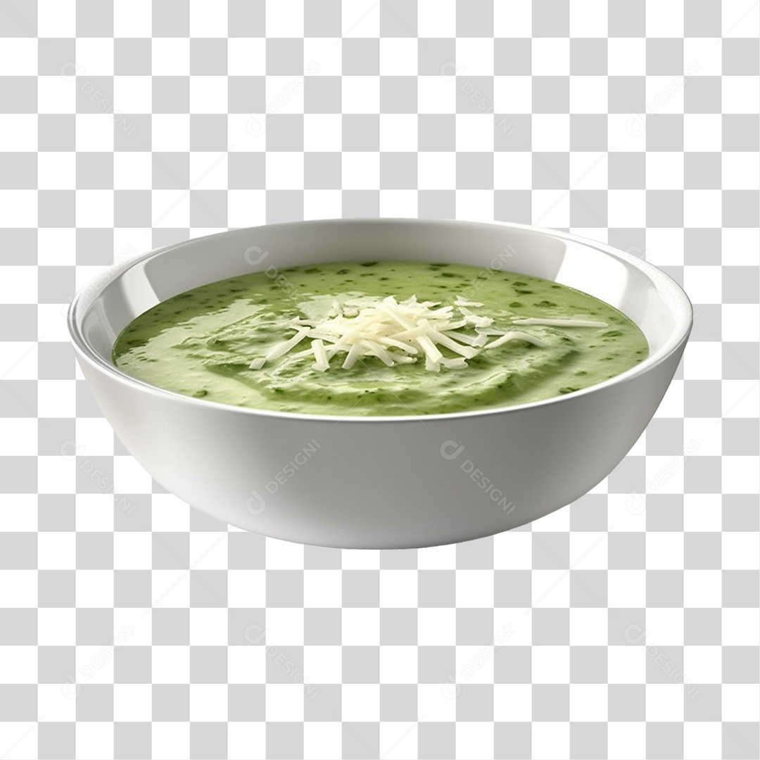 Caldo saboroso sobre uma tigela branca PNG Transparente