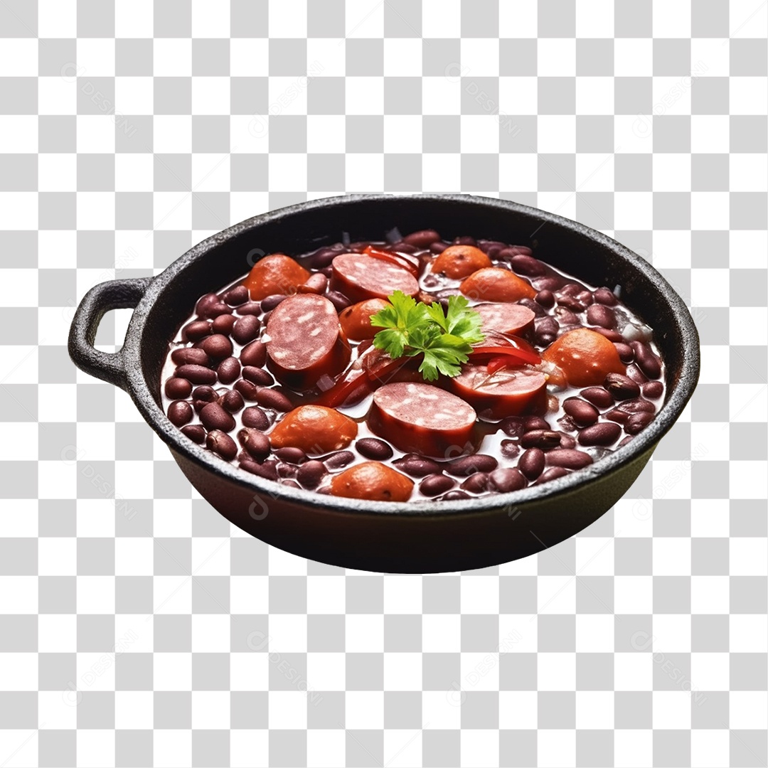 Panela de feijoada saborosa PNG Transparente