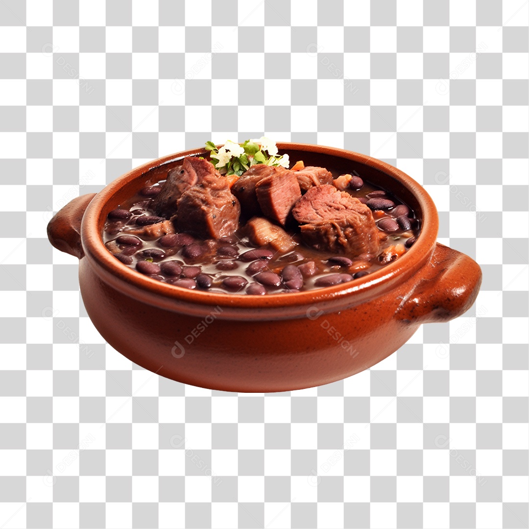 Panela de feijoada saborosa PNG Transparente